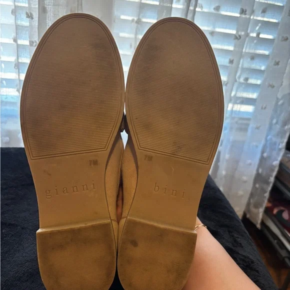 Gianni Bini Tan Loafers with Braided Detail - Picture 5 of 5